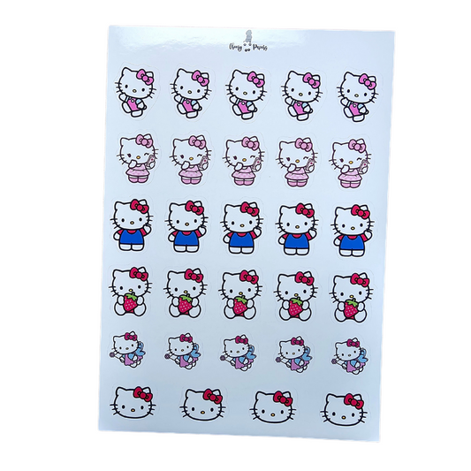 Hoja de Stickers - Mundo Sanrio