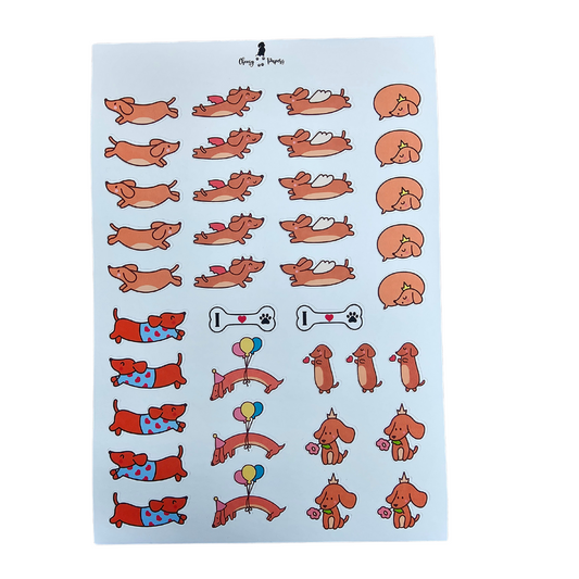 Hoja de Stickers - Perrit@s