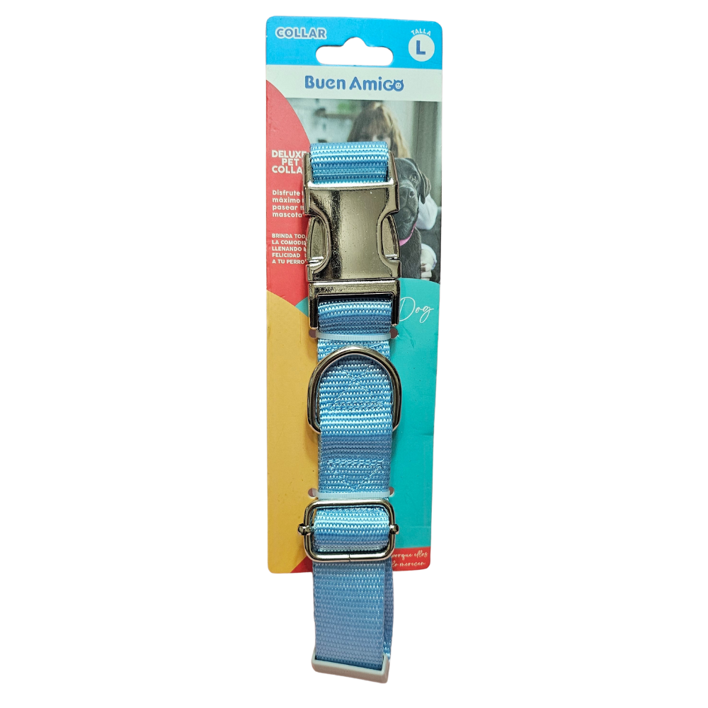 Collar Deluxe broche Metálico - L