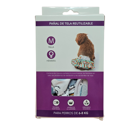 Pañal de Tela Reutilizable - M (6-8kg)