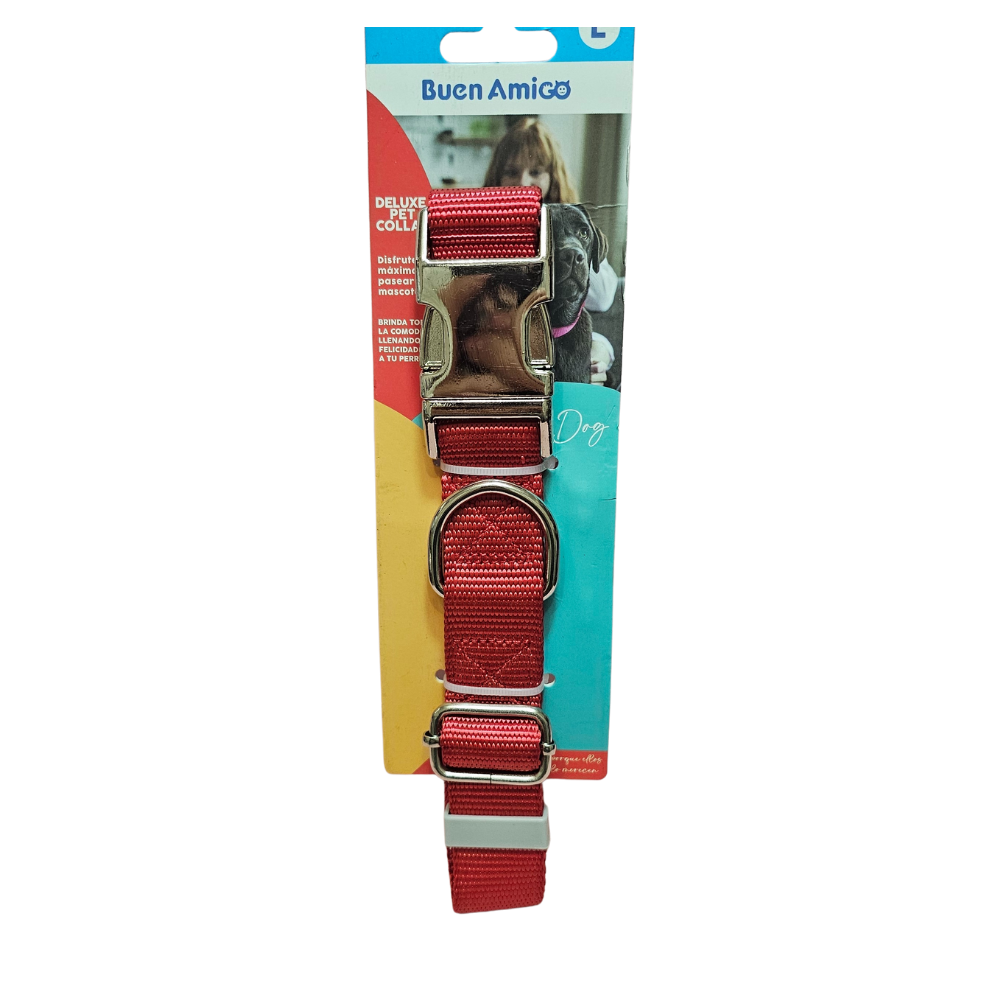 Collar Deluxe broche Metálico - L