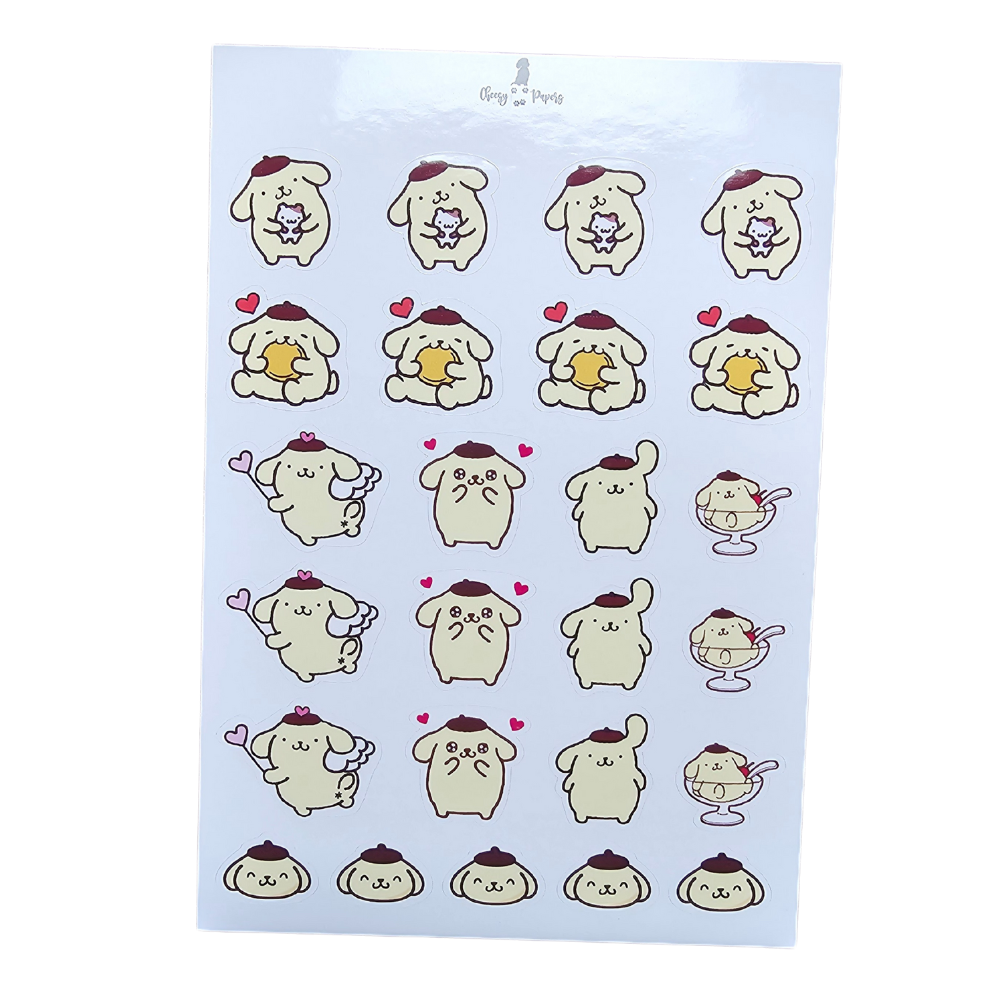 Hoja de Stickers - Mundo Sanrio