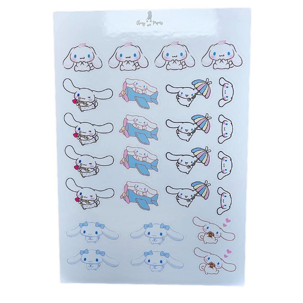 Hoja de Stickers - Mundo Sanrio