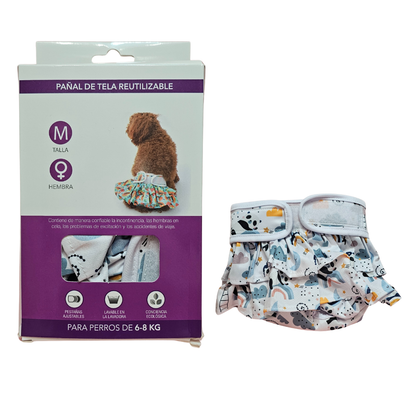 Pañal de Tela Reutilizable - M (6-8kg)