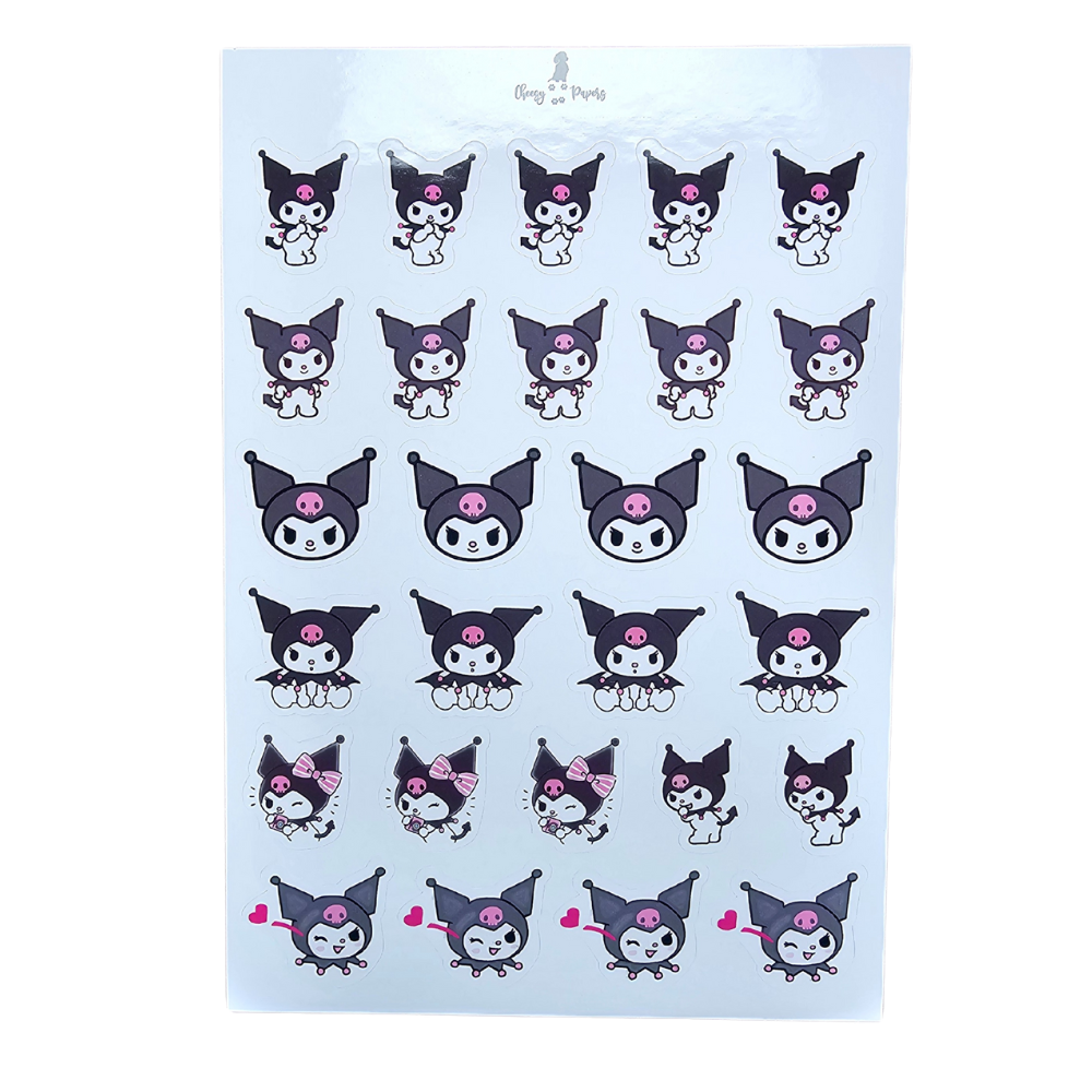 Hoja de Stickers - Mundo Sanrio
